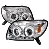2003 - 2005 Toyota 4Runner Projector LED Halo Headlights - Chrome