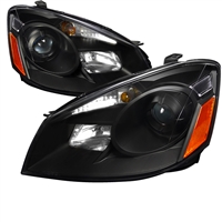 2005 - 2006 Nissan Altima Projector Headlights - Black