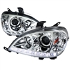 2002 - 2005 Mercedes ML-Class W163 Projector DRL LED Halo Headlights - Chrome