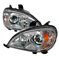 1998 - 2001 Mercedes ML-Class W163 Projector Headlights - Chrome