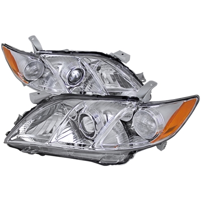 2007 - 2009 Toyota Camry Projector Headlights - Chrome