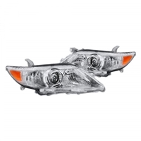 2010 - 2011 Toyota Camry Projector Headlights - Chrome