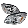 2005 - 2010 Chevy Cobalt Projector LED Halo Headlights - Chrome