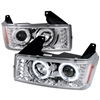 2004 - 2012 Chevy Colorado Projector LED Halo Headlights - Chrome