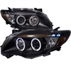2009 - 2010 Toyota Corolla Projector LED Halo Headlights - Black