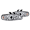 1992 - 1995 Honda Civic 2Dr / HB Projector LED Halo Headlights - Chrome