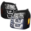 2007 - 2014 GMC Yukon / Yukon XL Projector Light Bar DRL Headlights - Black