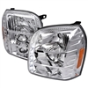 2007 - 2014 GMC Yukon Denali Projector DRL Headlights - Chrome