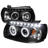 2005 - 2007 Ford Escape Projector DRL LED Halo Headlights - Black