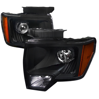2009 - 2014 Ford F-150 Projector Headlights - Black