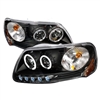 1997 - 2003 Ford F-150 Projector LED Halo Headlights - Black