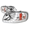 1997 - 2003 Ford F-150 Projector DRL Headlights - Chrome
