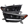 2011 - 2013 Toyota Highlander Projector DRL Headlights - Black