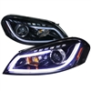2006 - 2013 Chevy Impala Projector Light Bar DRL Headlights - Black/Smoke