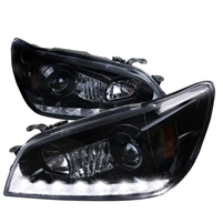 2000 - 2005 Lexus IS300 Projector Switchback DRL Headlights - Black/Smoke