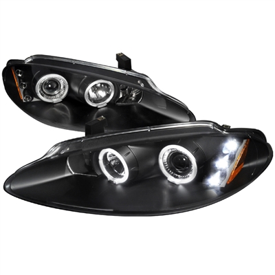 1998 - 2004 Dodge Intrepid Projector LED Halo Headlights - Black
