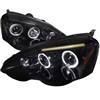2002 - 2004 Acura RSX  Projector LED Halo Headlights - Black/Smoke