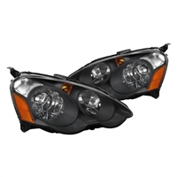 2002 - 2004 Acura RSX Projector Headlights - Black