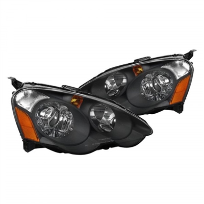2002 - 2004 Acura RSX Projector Headlights - Black