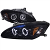 2004 - 2009 Honda S2000 Projector LED Halo Headlights - Black/Smoke