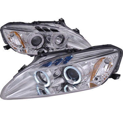 2004 - 2009 Honda S2000 Projector LED Halo Headlights - Chrome