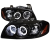2004 - 2006 Nissan Sentra Projector LED Halo Headlights - Black/Smoke