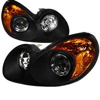 2002 - 2004 Hyundai Sonata Projector Headlights - Black