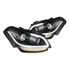 2010 - 2011 Kia Soul Projector Light Bar DRL Headlights - Black