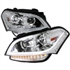 2010 - 2011 Kia Soul Projector Light Bar DRL Headlights - Chrome
