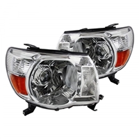 2005 - 2011 Toyota Tacoma Projector Headlights - Chrome