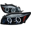 2005 - 2010 Scion tC Projector LED Halo Headlights - Black/Smoke