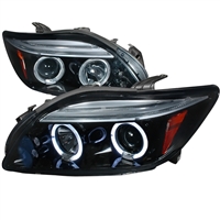 2005 - 2010 Scion tC Projector LED Halo Headlights - Black/Smoke