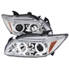 2005 - 2010 Scion tC Projector LED Halo Headlights - Chrome
