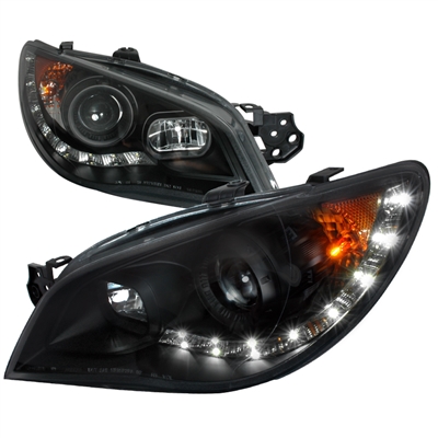 2006 - 2007 Subaru Impreza Projector DRL Headlights - Black
