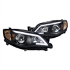 2008 - 2010 Subaru Impreza Projector Light Bar DRL Headlights - Black
