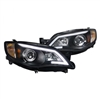 2008 - 2010 Subaru WRX Projector Light Bar DRL Headlights - Black