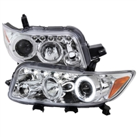 2008 - 2010 Scion xB Projector LED Halo Headlights - Chrome