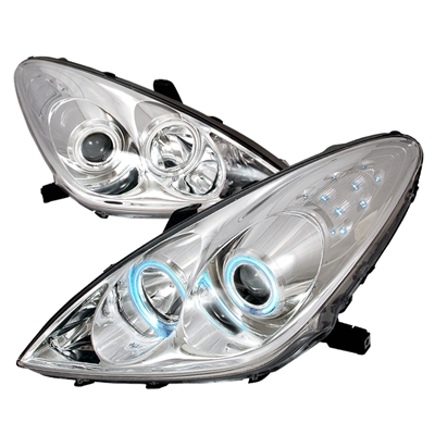 2005 - 2006 Lexus ES300 / ES330 Projector CCFL Halo Headlights - Chrome