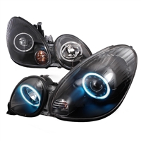 1998 - 2005 Lexus GS Series Projector CCFL Halo Headlights - Black