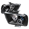2005 - 2009 Ford Mustang Projector CCFL Halo Headlights - Black