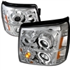 2002 - 2006 Cadillac Escalade Projector CCFL Halo Headlights - Chrome