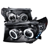 2008 - 2011 Toyota Land Crusier Projector CCFL Halo Headlights - Black