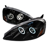 2005 - 2006 Acura RSX Projector CCFL Halo Headlights - Black