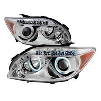 2005 - 2010 Scion tC Projector CCFL Halo Headlights - Chrome