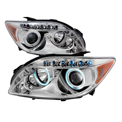 2005 - 2010 Scion tC Projector CCFL Halo Headlights - Chrome