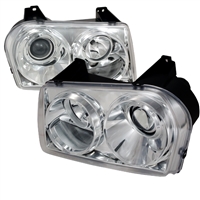 2005 - 2010 Chrysler 300 Projector Headlights - Chrome