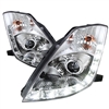 2006 - 2009 Nissan 350Z Projector DRL Headlights - Chrome