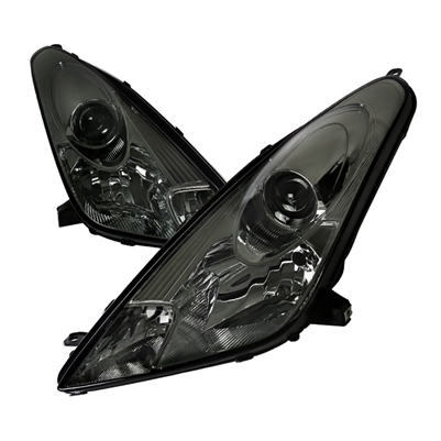 2000 - 2005 Toyota Celica Projector Headlights - Black/Smoke