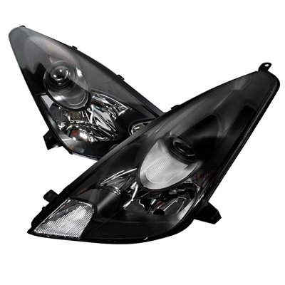 2000 - 2005 Toyota Celica Projector LED Halo Headlights - Black