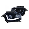 2010 - 2013 Chevy Camaro Projector Light Bar DRL Headlights - Black/Smoke
